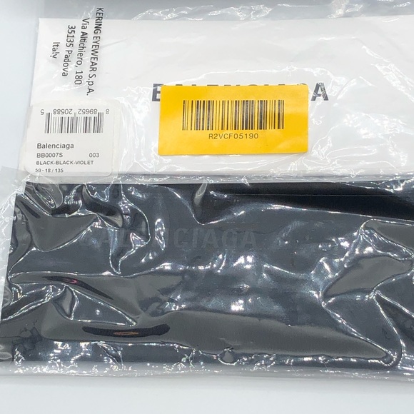 Balenciaga BB0007S Black Violet Sunglasses - Picture 7 of 14